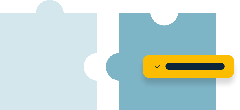 Illustration of 2 puzzle pieces