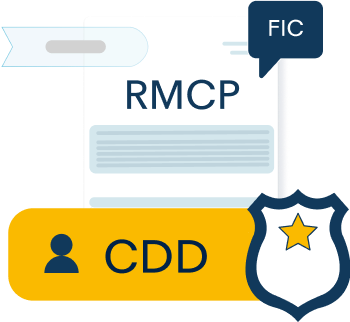 Illustration of document with the words RMCP on it