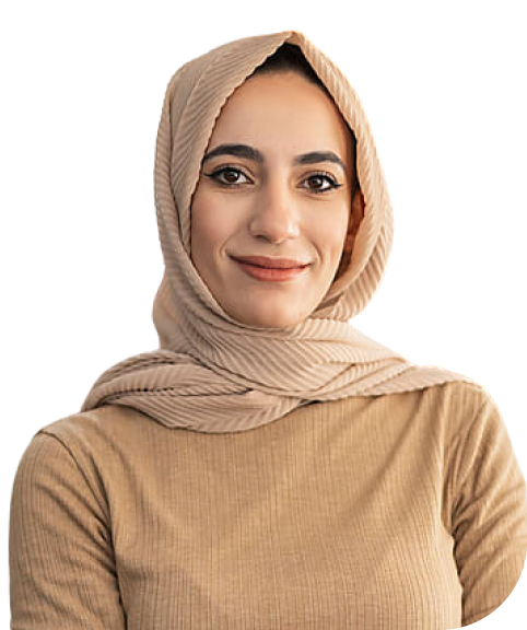 Lady wearing a hijab smiling