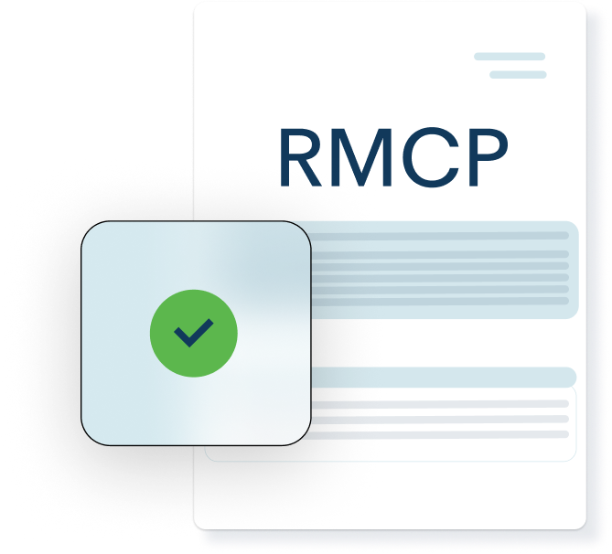 illustration of document with a green tick in the foreground