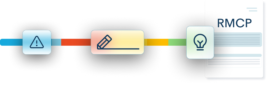 llustration of RMCP Document with a lightbulb with script behind it